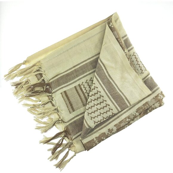 ⚡Men Black and Desert-Camo 100% Cotton Military Tactical Desert Scarf Wrap - Picture 4 of 8